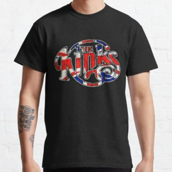 The Kinks - Union Jack Logo Vintage Style T-shirt - Unisex - Picture 1 of 16